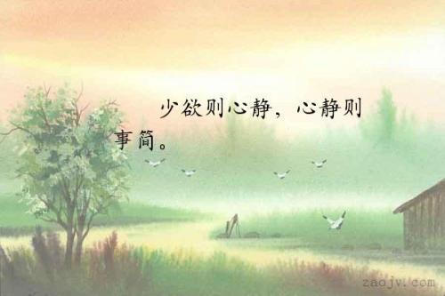 表达让自己心静的句子 表达心静的句子