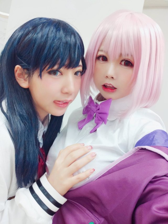 橘里橘气 六花和茜cosplay 你们喜欢谁 还是两个都要 腾讯网