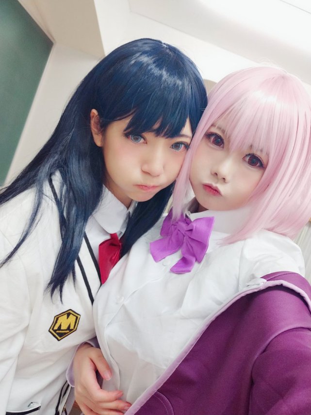 橘里橘气 六花和茜cosplay 你们喜欢谁 还是两个都要 腾讯网