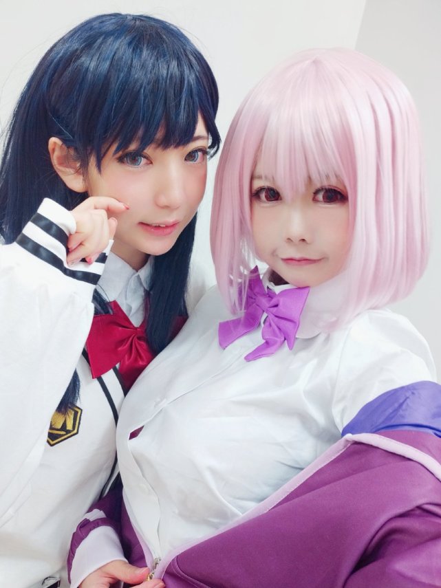 橘里橘气 六花和茜cosplay 你们喜欢谁 还是两个都要