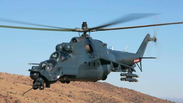 米24直升机飞的快,作战很方便