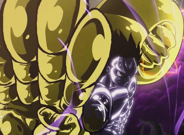 海贼王同人:五档噩梦路飞激战凯多,黄金武装色