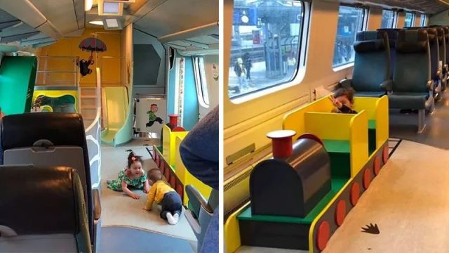 令人惊艳的亲子车厢 爸妈可以安心带孩子搭火车啦
