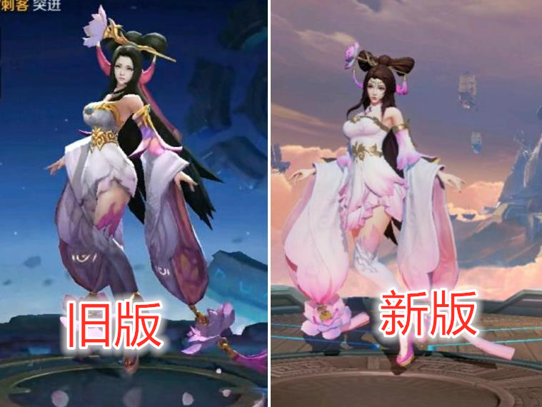 7个女英雄的新旧模型对比,王昭君妲己成功逆袭,只有她在退步