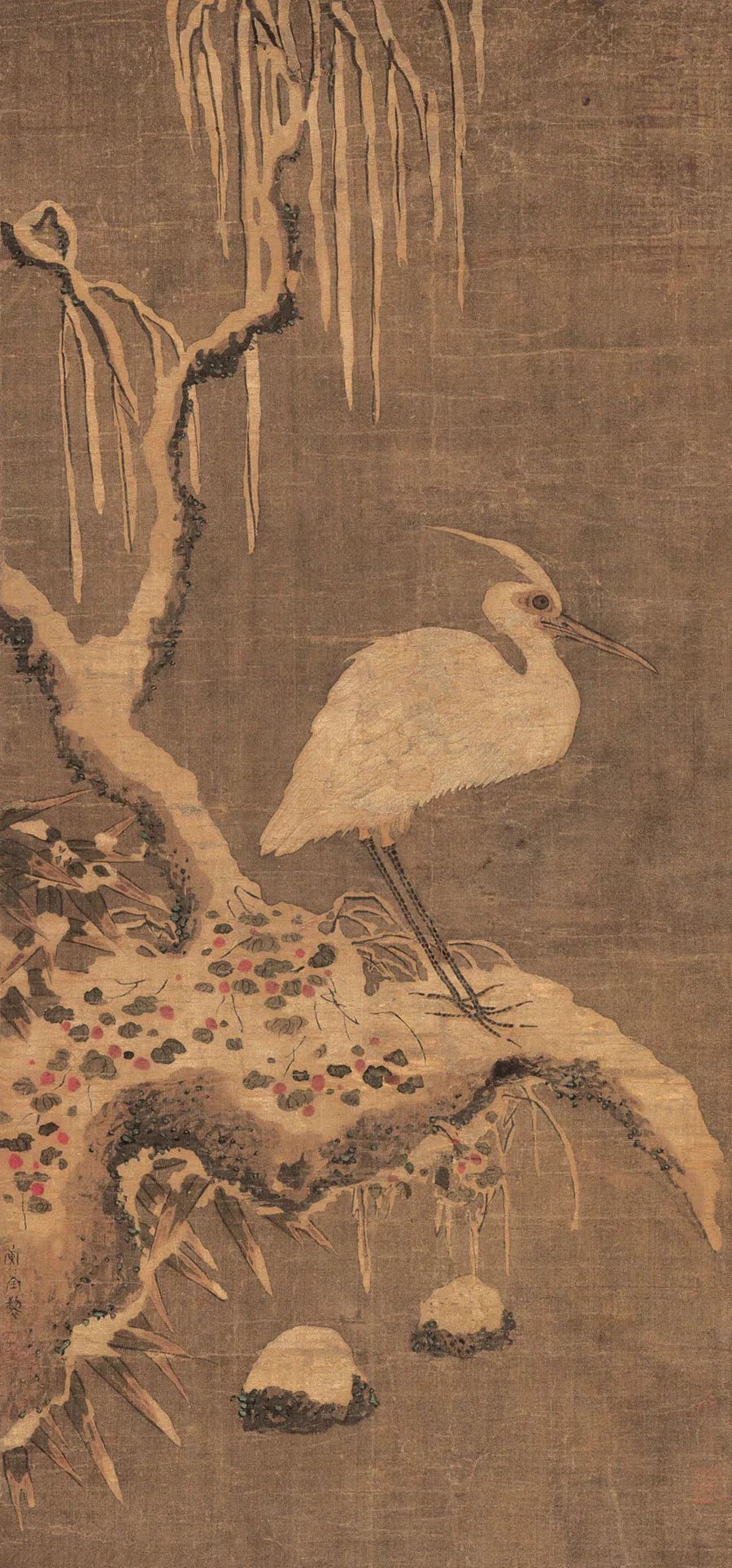 黄筌勤奋好学,曾向避乱蜀中的中原绘画大师和当地名画家学习绘画.