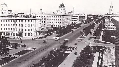 1939年，新京大同大街（今长春人民大街）。