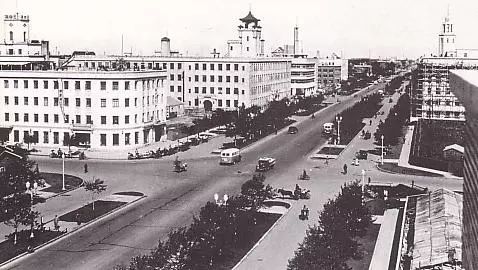 1939年，新京大同大街（今长春人民大街）。