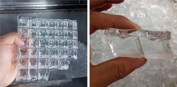 第三,用专用的制冰机来制作冰块.
