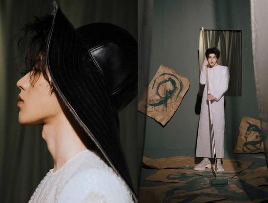 蔡徐坤穿女装拍摄时尚大片,看到他的姿态,网友:比我还像女生!