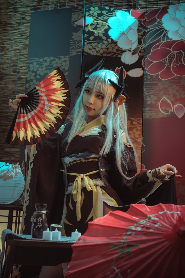 cosplay:fate——清姬,看完图3的眼神我阵亡了!