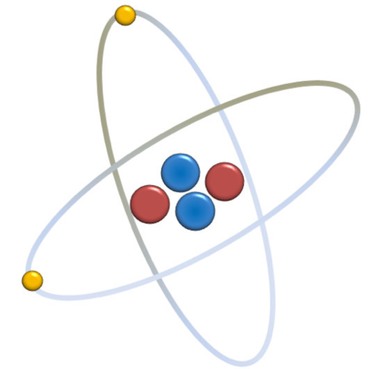 氦原子的结构示意图图片