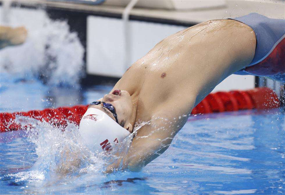 男子200米蝶泳,八一选手俞迎飚以1分58秒70获得冠军,浙江选手吴宇航以