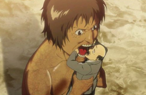 进击的巨人 巨人吃人是与生俱来的吗 那巨人吃人的目的是什么 腾讯网