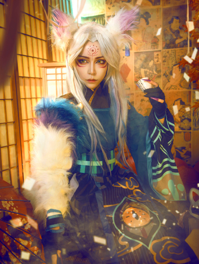 阴阳师妖狐cos!神秘面具下藏有超高颜值!风雅小生简直太美了