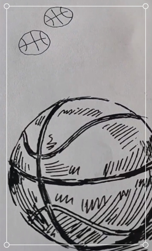 美术生有一万个"篮球"作画,看到成品:ikun女孩在线哭泣!
