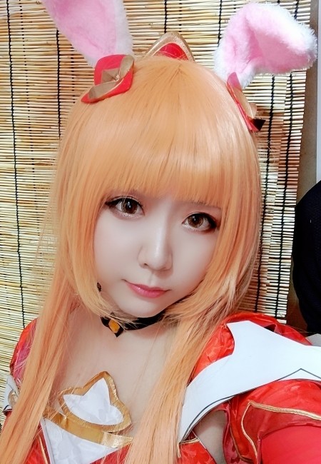 王者榮耀公孫離cosplay,萌萌噠兔耳,小可愛上線!