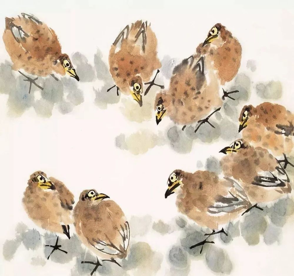 国画|灵气逼人的国画小鸟，美到窒息