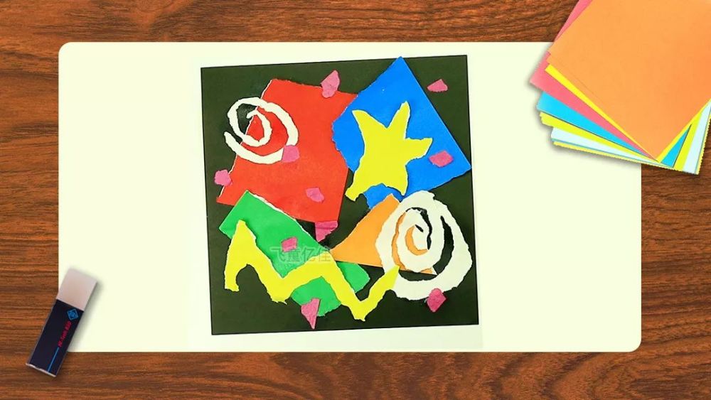 儿童画创意好玩的撕纸画教程动手动脑又好看内附优秀作品赏析