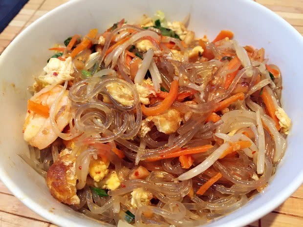 桂花虾皮炒粉丝