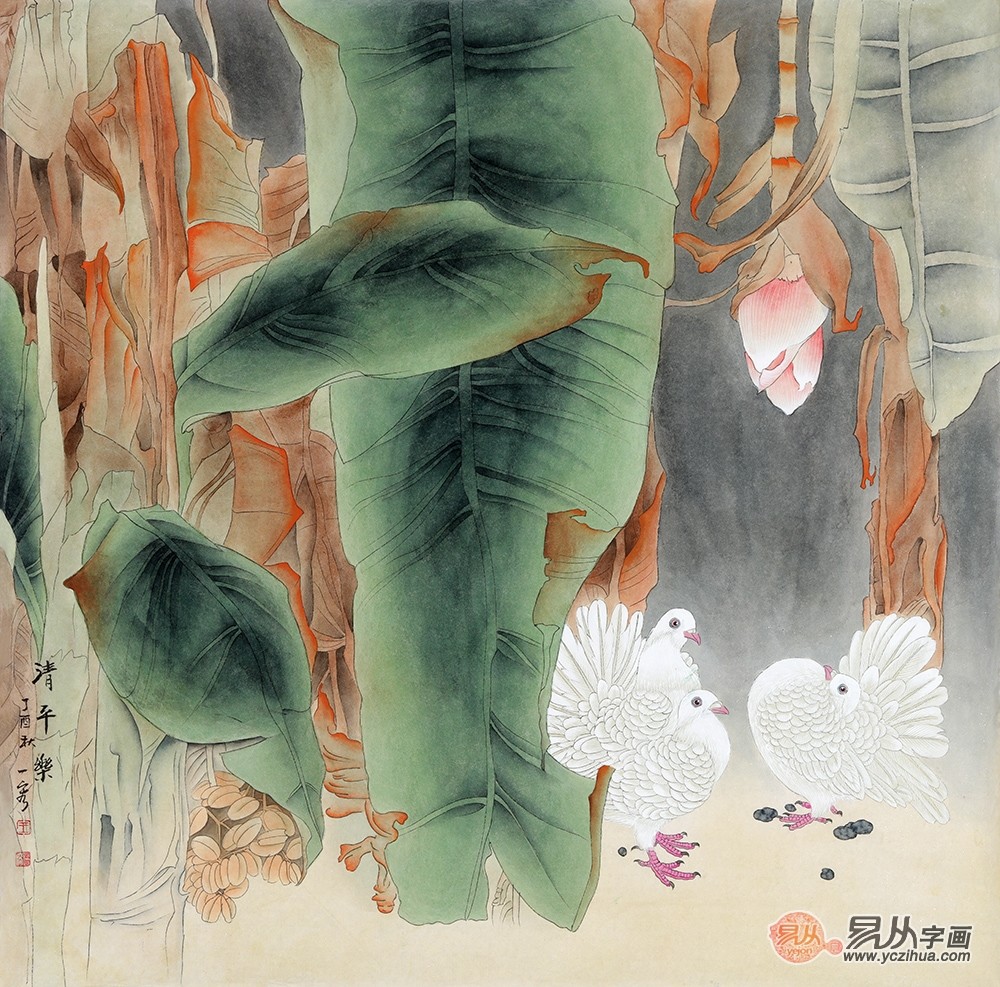 赏王一容工笔花鸟画领略不一样的国画艺术之美