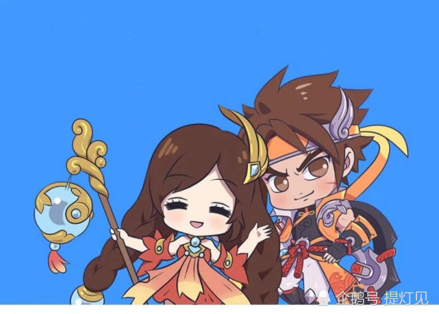 羞涩的后羿,可爱的嫦娥,灯泡小白兔.