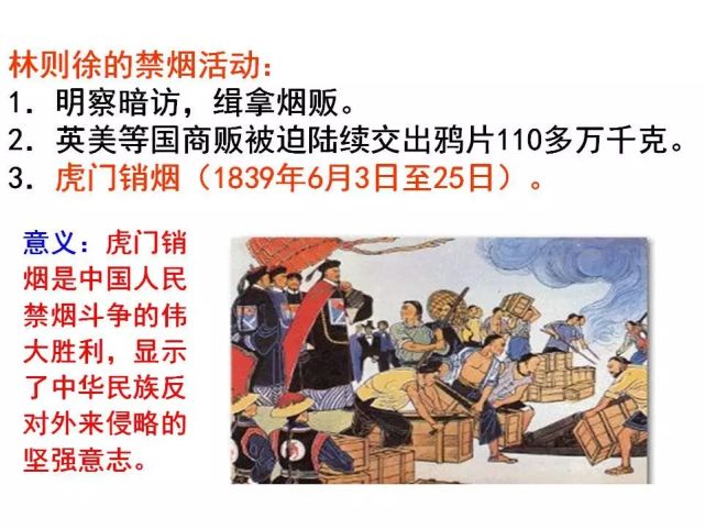 部編版八年級歷史上冊第1課鴉片戰爭微課視頻知識點同步訓練