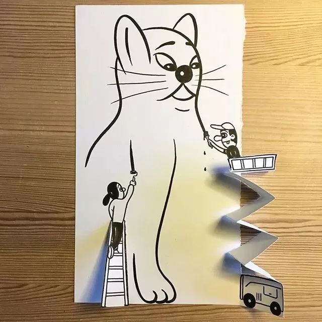 会画画的人一张a4纸就能画出很多新花样