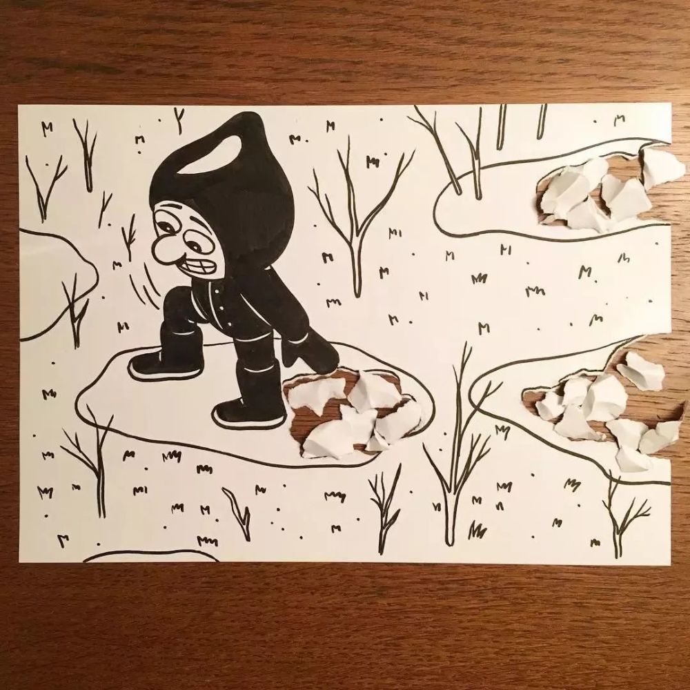 会画画的人一张a4纸就能画出很多新花样