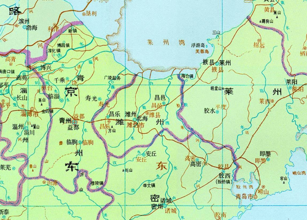 (存争议),春秋时为纪国国都缘陵,西汉时设营陵侯国,后于营陵置北海郡