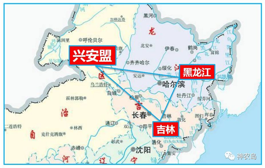 翻开地图发现,兴安盟虽然行政区划属于内蒙古,其实地理位置就在东北