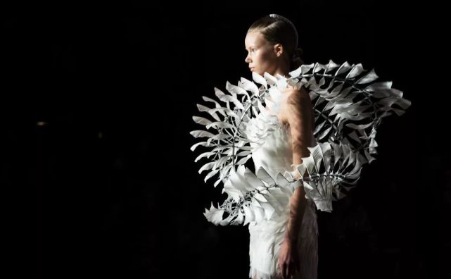 3d打印技术设计 这条裙子 没几个女明星敢穿 Anthony Iris Van Herpen 高定 裙子