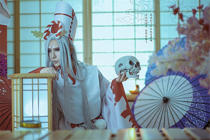 cos正片:阴阳师——鬼使白,吹爆这个盛世美颜的小白,帅呆!