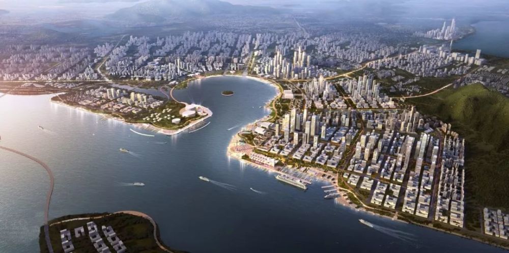 针对前海扩容作出明确指示,将机场以及周边片区,会展新城,海洋新城等