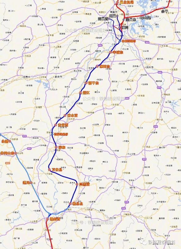 兴赣高速北延线路图图片