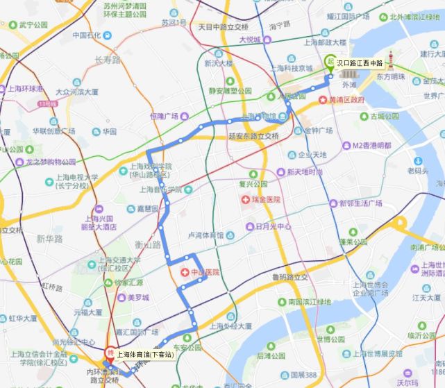 串起人广,淮海路,肇嘉浜路的49路.2块钱逛遍上海的繁华!