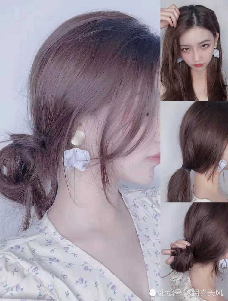 披头散发太热?夏天学会扎"复古"发型,美成大街上的风景线