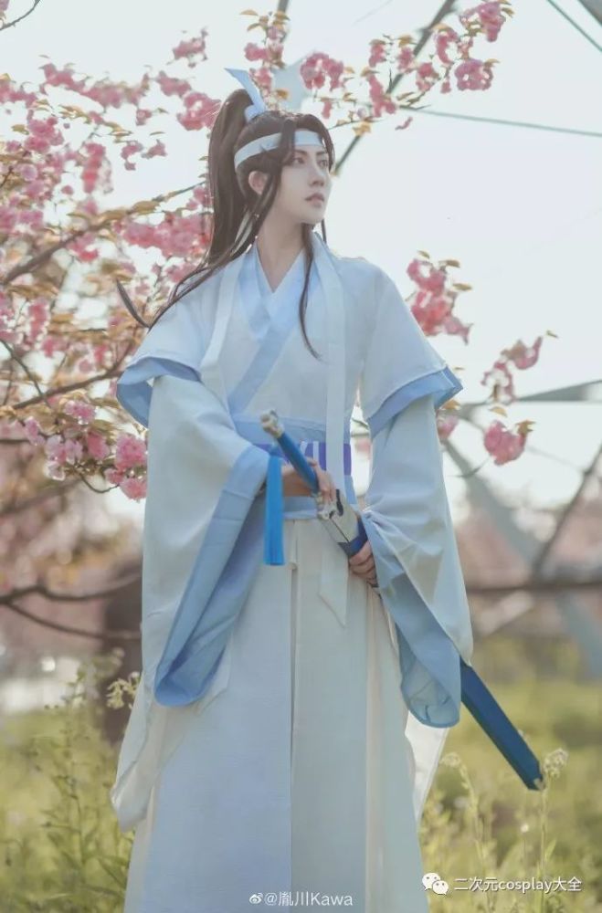 斯文秀雅魔道祖师蓝思追cos好生俊俏的一少年郎