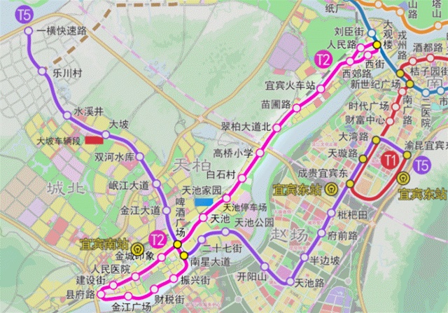 最近,智軌t1線預計9月全線開通直達宜賓西站的消息火爆朋友圈!