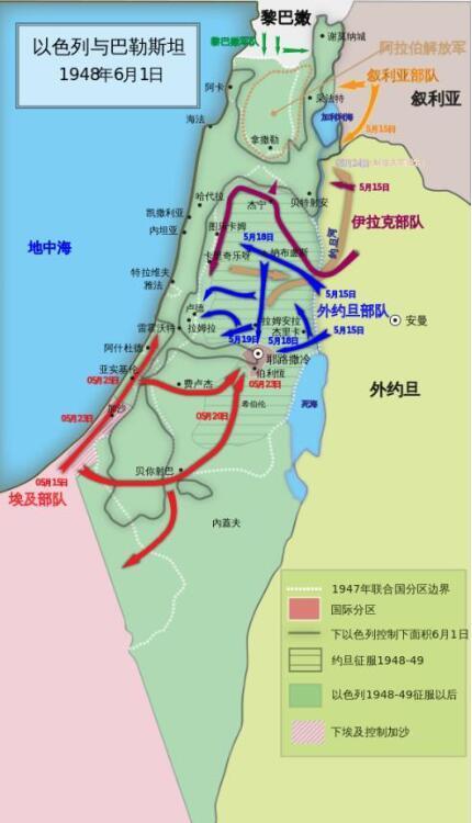 第一次中东战争的时候,为什么只有英国支持阿拉伯国家?