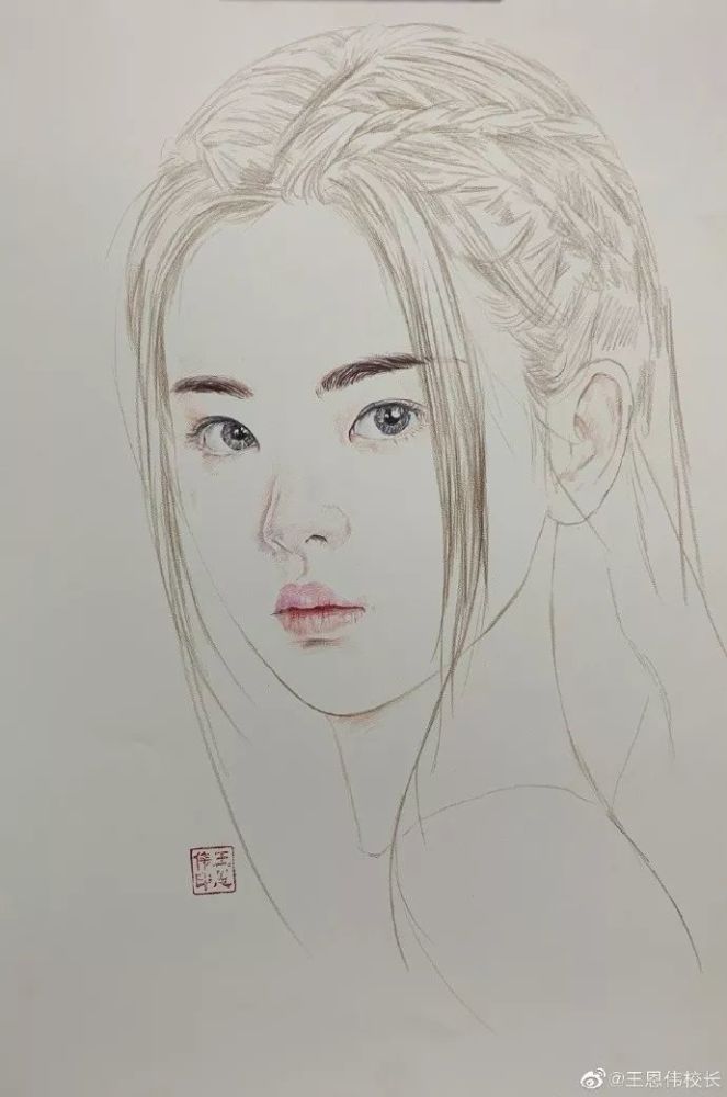 杨超越|这样的画作，秒杀美颜相机！
