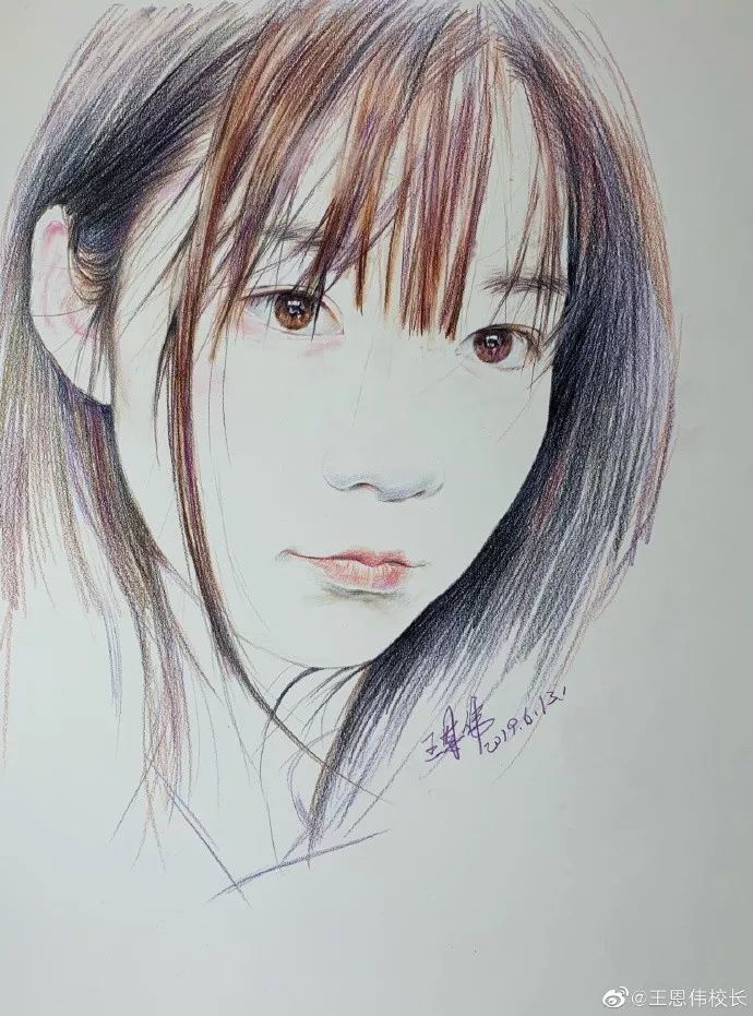 杨超越|这样的画作，秒杀美颜相机！