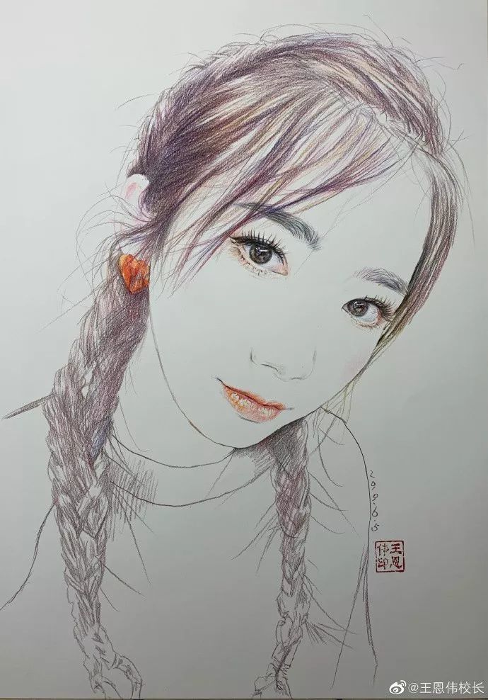 杨超越|这样的画作，秒杀美颜相机！