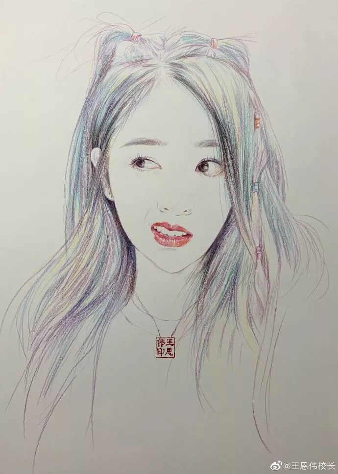 杨超越|这样的画作，秒杀美颜相机！