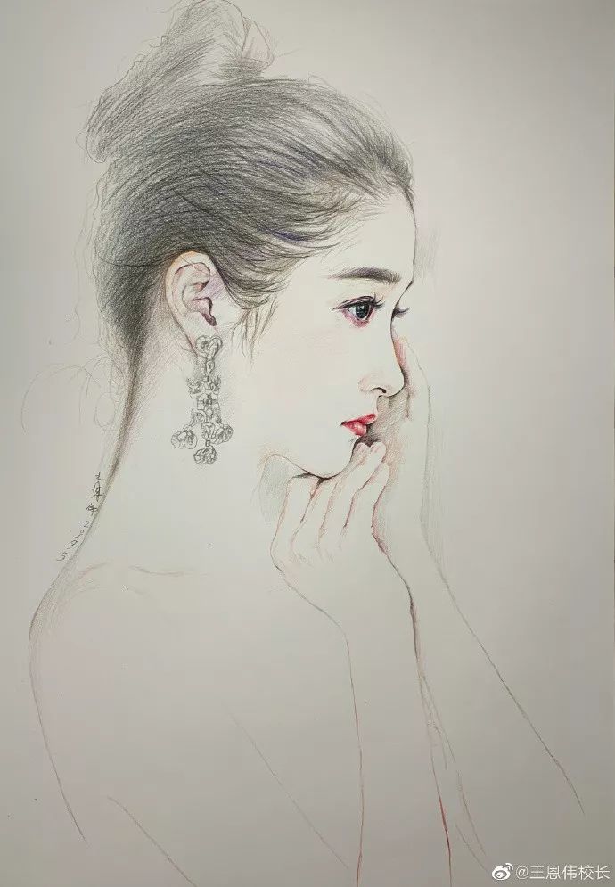 杨超越|这样的画作，秒杀美颜相机！