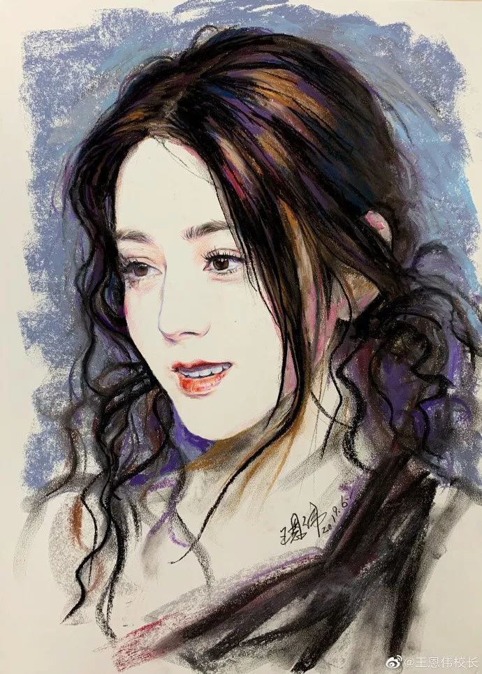 杨超越|这样的画作，秒杀美颜相机！