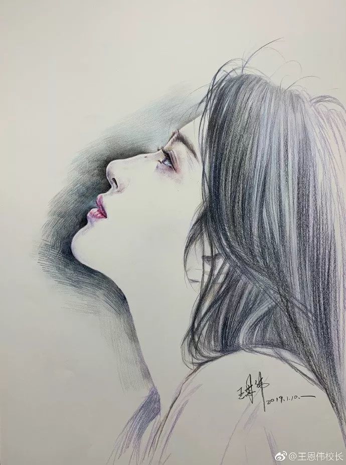 杨超越|这样的画作，秒杀美颜相机！