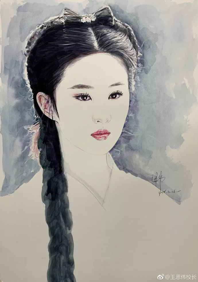 杨超越|这样的画作，秒杀美颜相机！