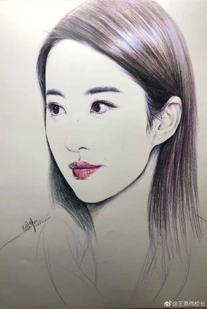 杨超越|这样的画作，秒杀美颜相机！