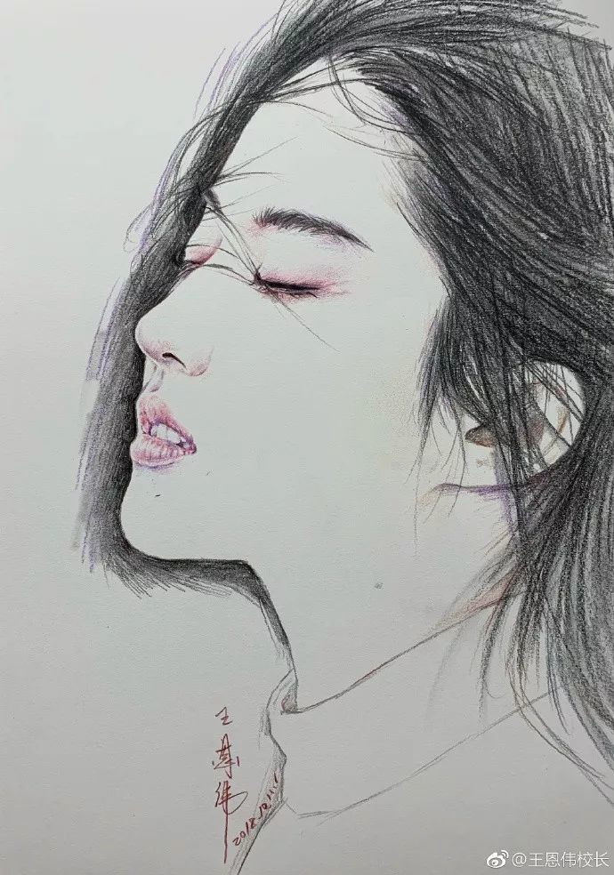 杨超越|这样的画作，秒杀美颜相机！