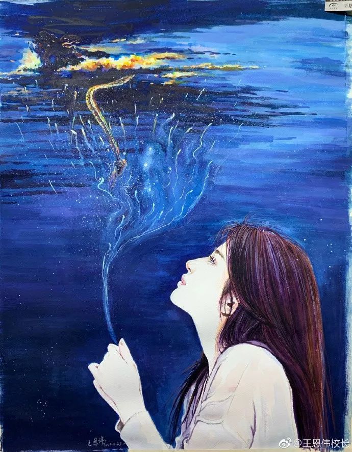 杨超越|这样的画作，秒杀美颜相机！